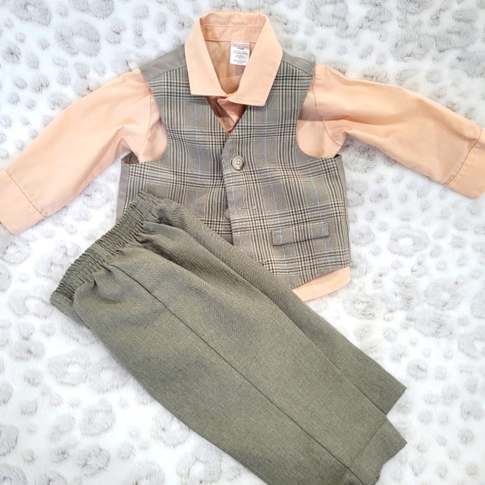 Boys George 3 Piece Suit Outfit 3-6 months